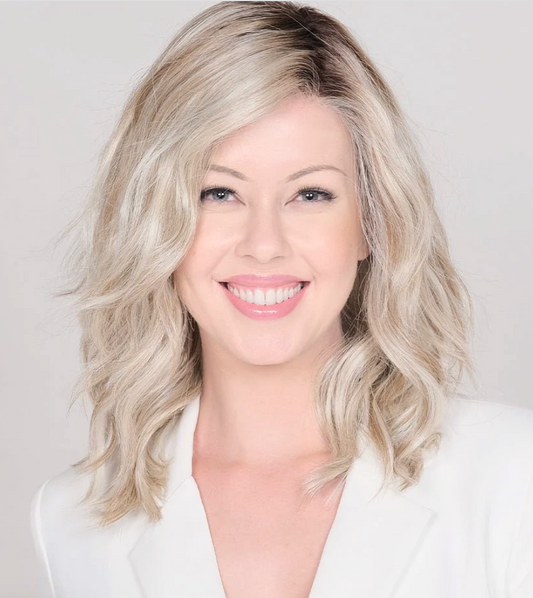 Belle Tress Hand-Tied Dalgona 16" - Rootbeer Float Blonde